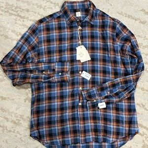 GMF 965 cotton button down- 16.5- brand new!